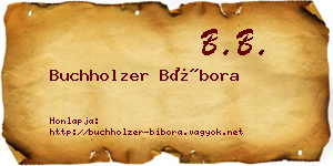Buchholzer Bíbora névjegykártya